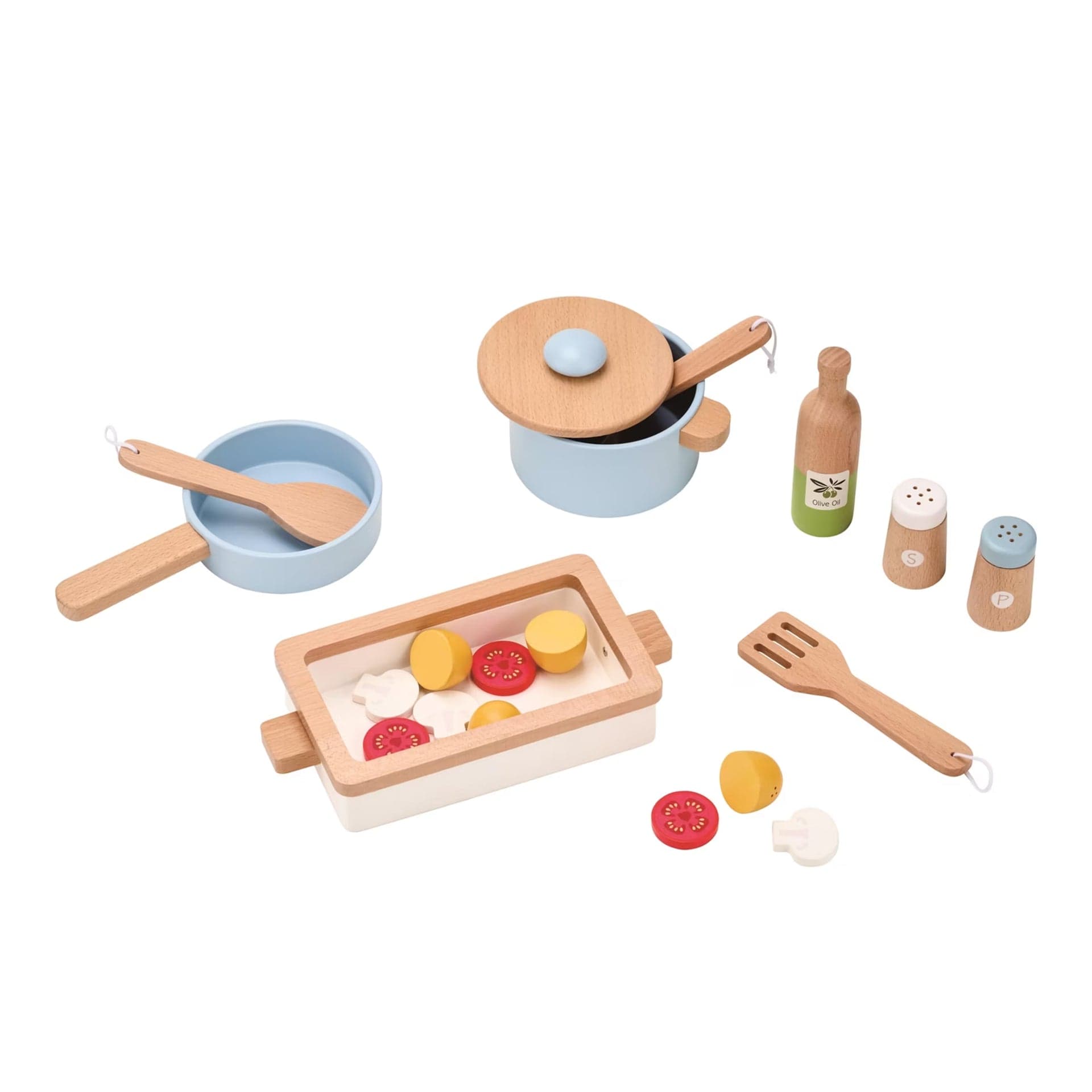 Spielba Pfannen und Essensbox mit Zubehör