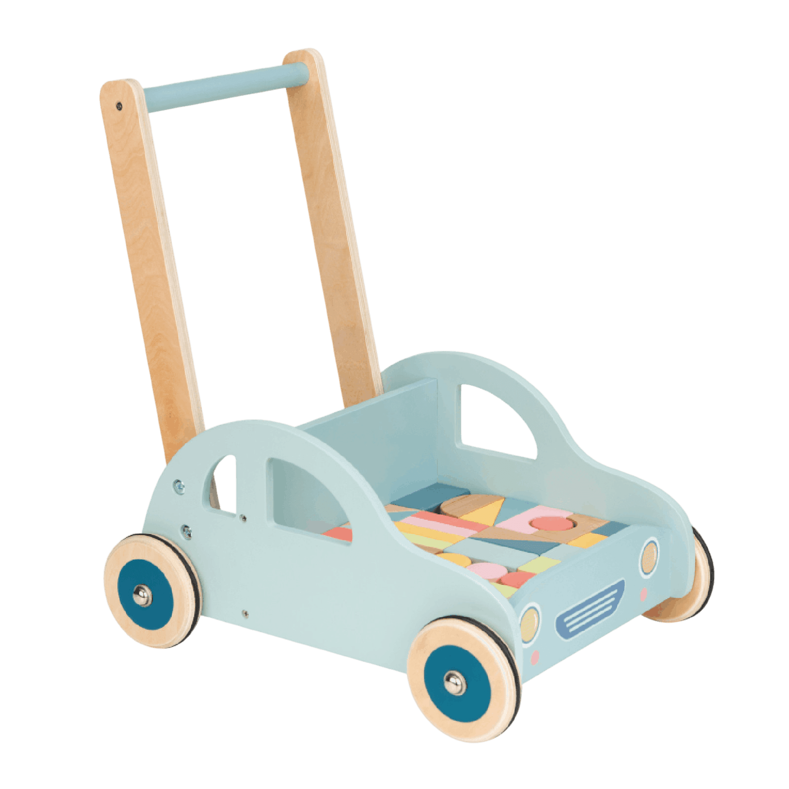 Spielba Baby Walker Auto mit Bauklötze