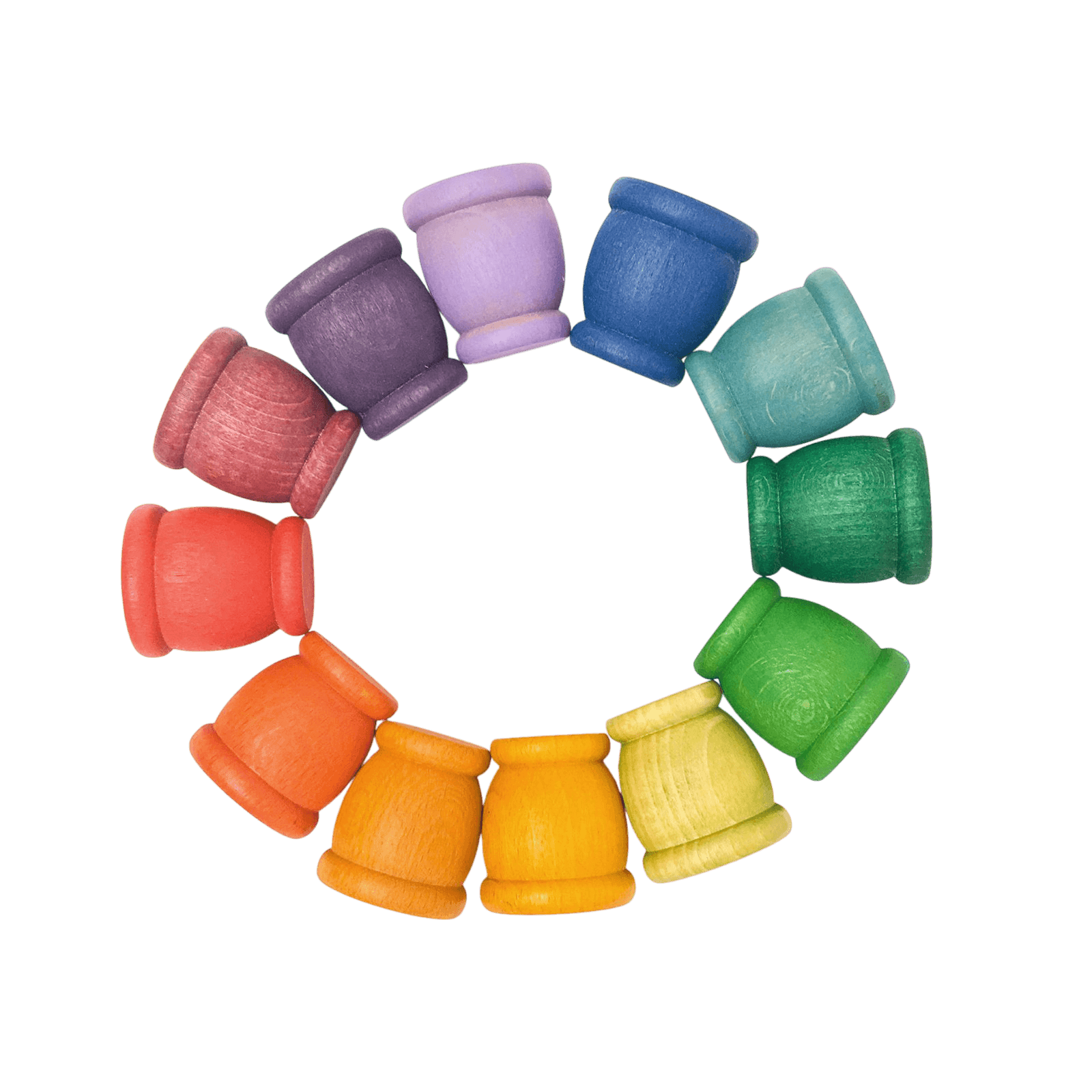 Holzbecher Mates 12 Stück Rainbow Grapat