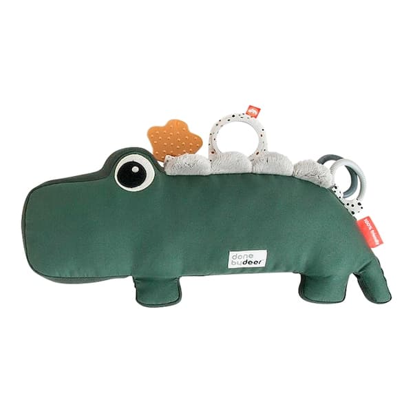 Done by Deer - Spielkissen Tummy time Krokodil Croco - grün