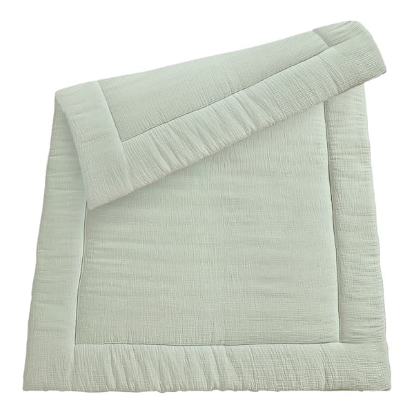 BORNINO HOME - Krabbeldecke Musselin 100x150 cm - grün