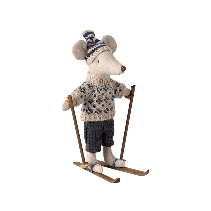 Maileg Maus Papa mit Skiset