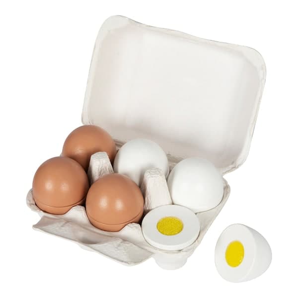 solini - Eier aus Holz 6er-Pack