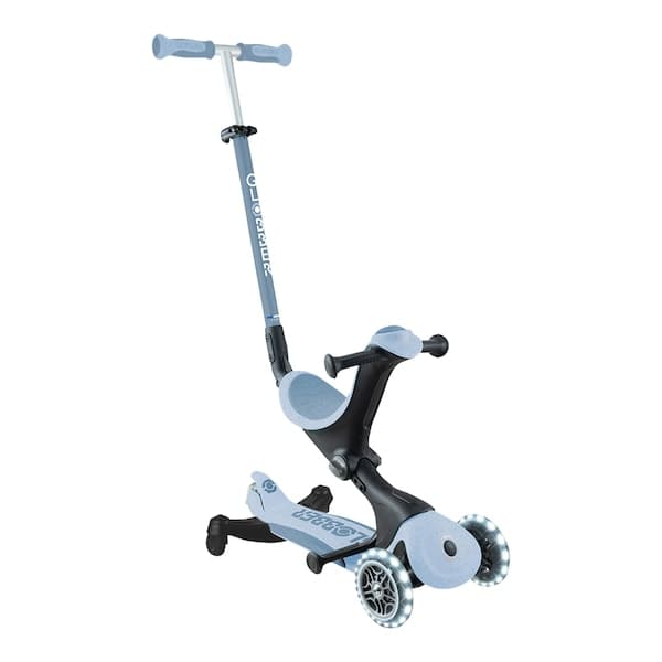 Globber - Scooter 3in1 Go-Up Deluxe ECO 360 mit Leuchtrollen - blaubeere