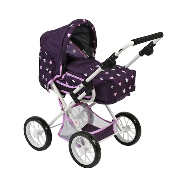Bayer Chic - Kombi-Puppenwagen Leni - Stars lila