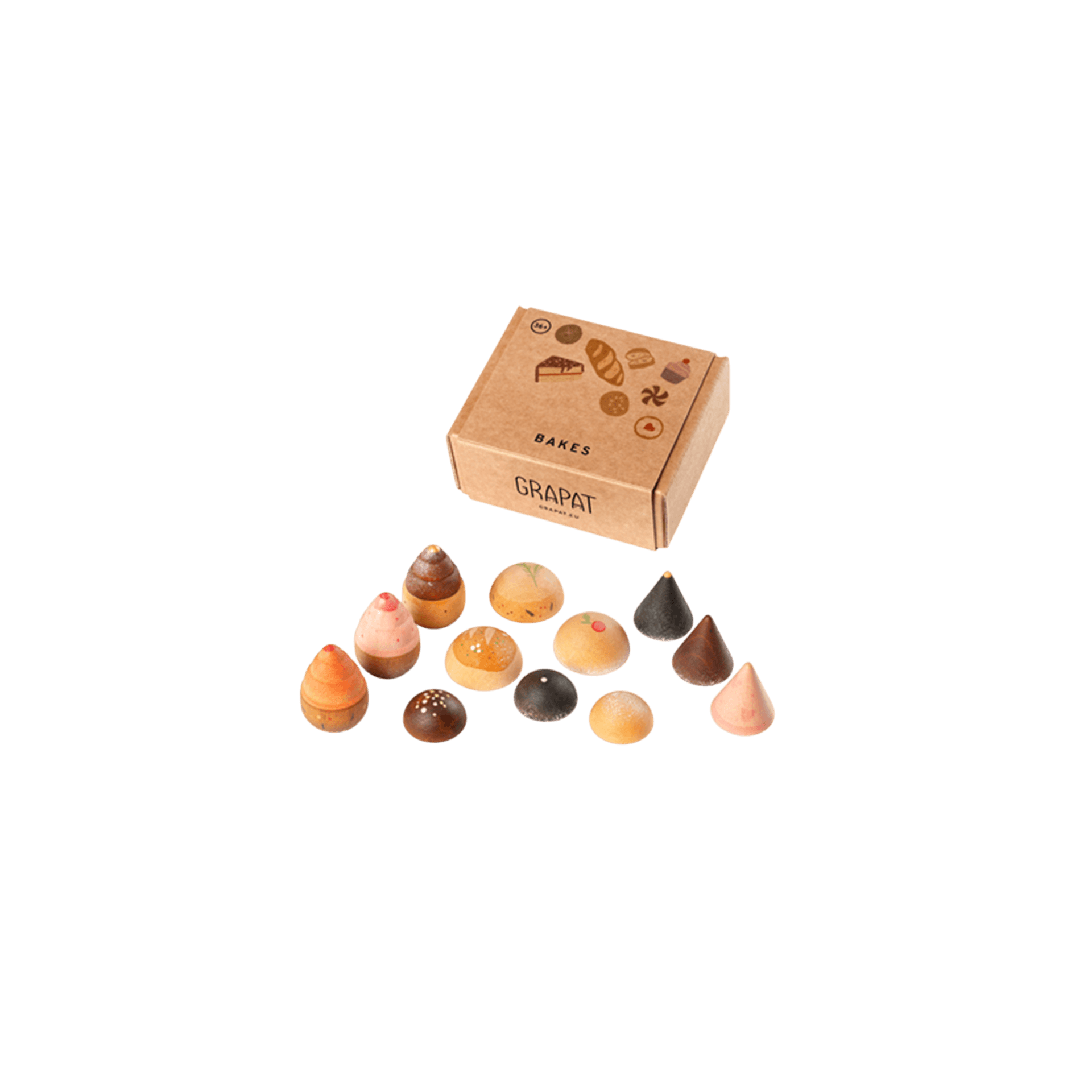 Holzfiguren Gebäck Grapat