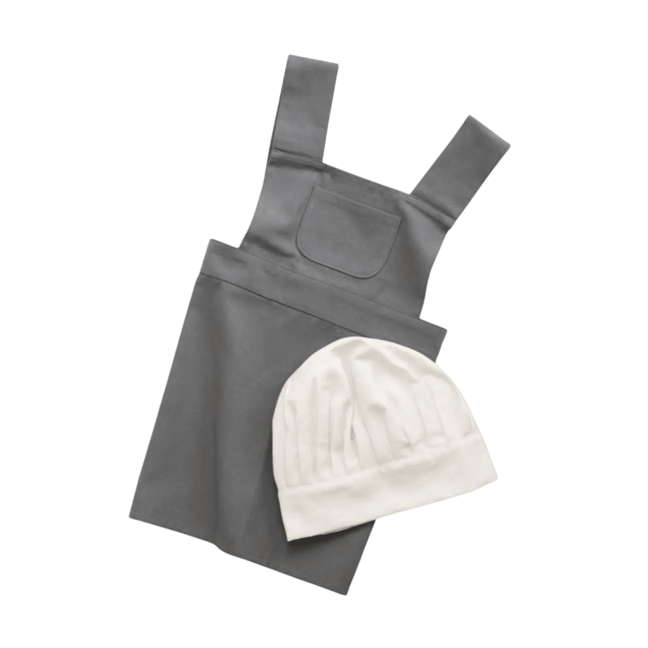 Kinderschürze & Kochmütze Elephant Grey/Classic White